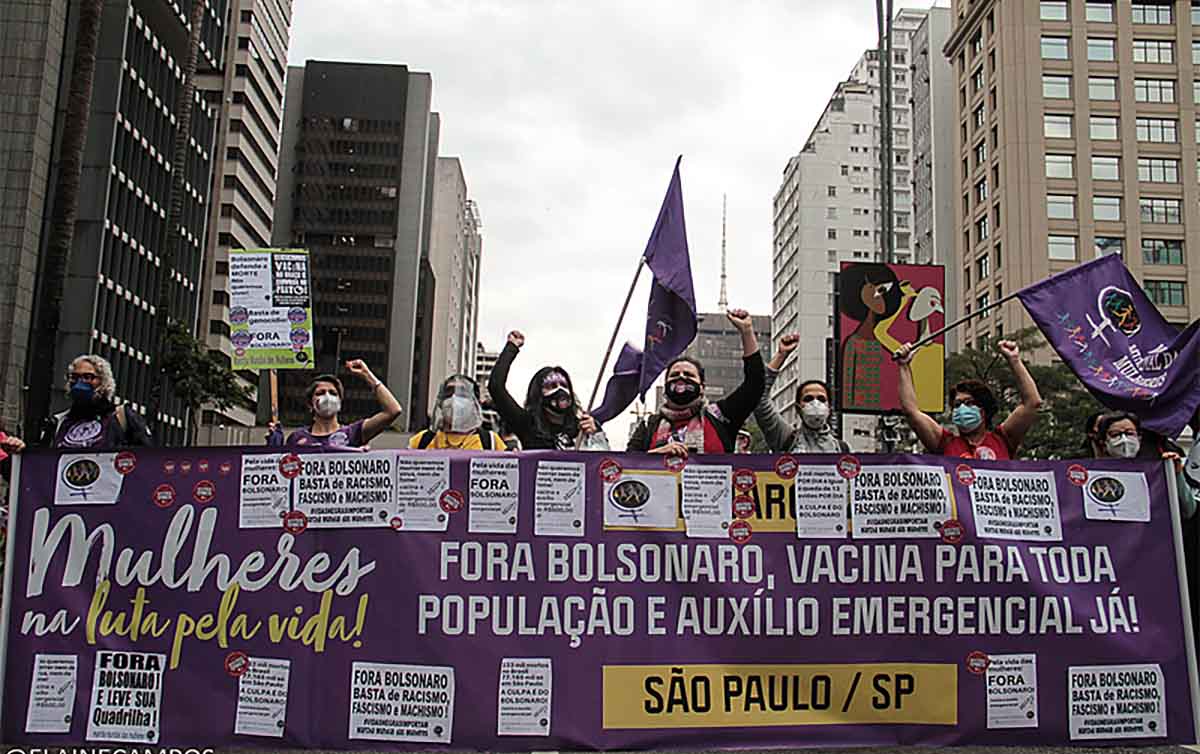 Jornada de Lutas mobiliza 10 estados nesta 6ª por vacina, auxílio, moradia e saída de Bolsonaro